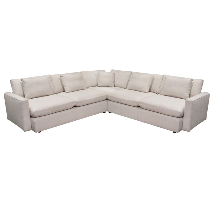 Diamond Sofa Arcadia 118" Wide Symmetrical Modular Corner Sectional Wayfair Canada